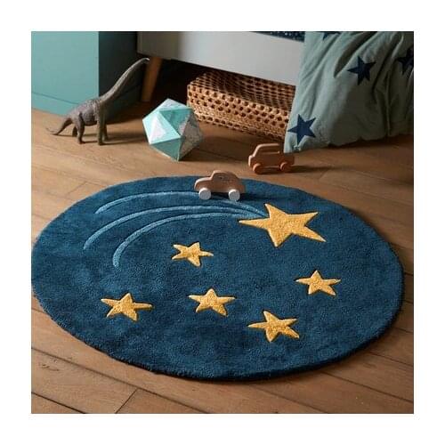 Cartoon Star Bathroom Mat Nordic Fluffy Carpet Tub Side Rug Room Floor Absorbent Anti Slip Pad Bathmat Doormat Home Decor