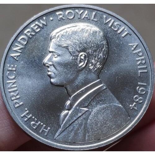 38mm Saint Helena 1984 ,100% Real Genuine Comemorative Coin,Original Collection