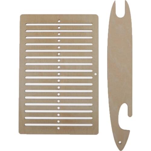 Mini Weaving Looms Suit Woven Table Knitting Wood Needles Comb Arts & Crafts