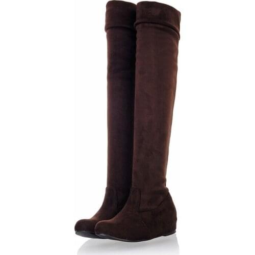 Big Size 9 10 11-16 thigh high boots knee high boots over the knee boots women ladies boots shoes woman winter boots women