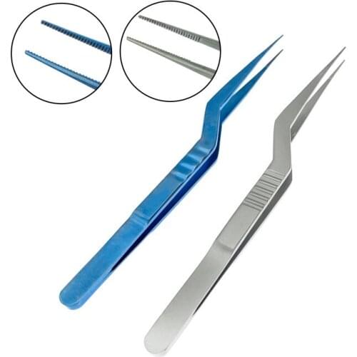 Titanium/Stainless Steel Micro Surgery Tissue Forcep Plastic Serrated Tip Ophthalmic Eye Surgical Instrument