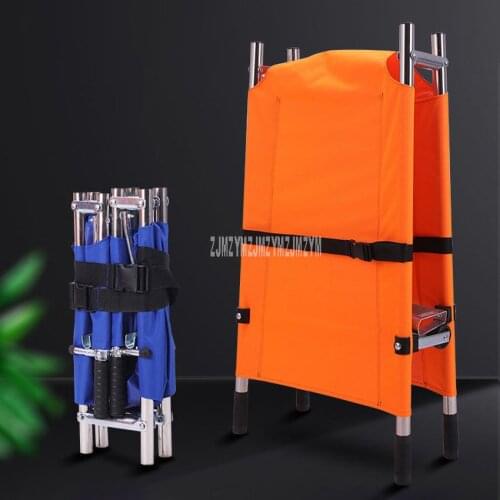 Two/Four-fold Portable Foldable Stretcher Outdoor Household Emergency Treatments Stretcher Bed Aluminum alloy/Stainless Steel