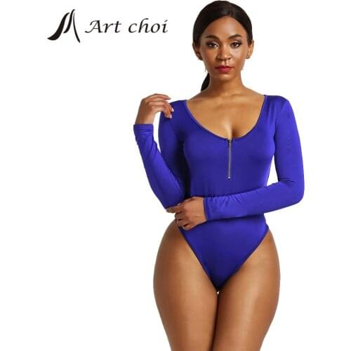 Skinny Bodysuit Jumpsuit Women Spring Autumn Fitness Rompers Casual Long Sleeve Regular Base Shirt Streetwear Outfits Plus Sizes