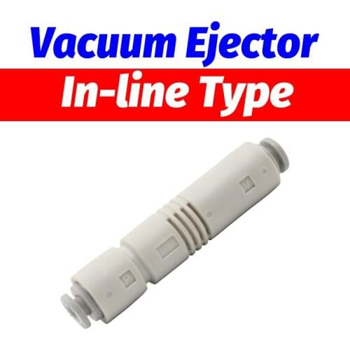 SMC type Vacuum Ejector In-line Type ZU05S ZU07S ZU05L ZU07L Nozzle diameter 0.5 0.7 Maximum vacuum pressure High vacuum