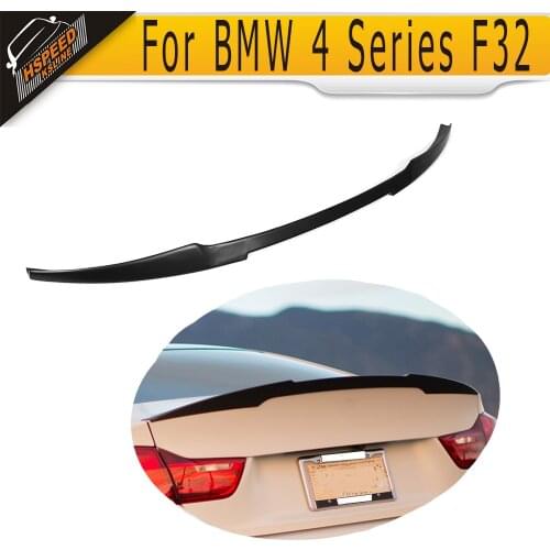 Black FRP Rear Trunk Spoiler Wing For BMW 4 Series F32 F33 428i 435i xDrive Gran Coupe 2014 2015 Non for M4 Rear Spoiler Wing