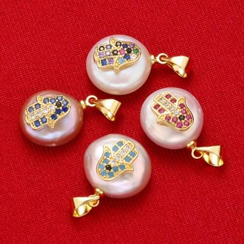 ZHUKOU 14x23mm exquisite brass palm charms pendant for women handmade DIY necklace earrings jewelry accessories model: VD580