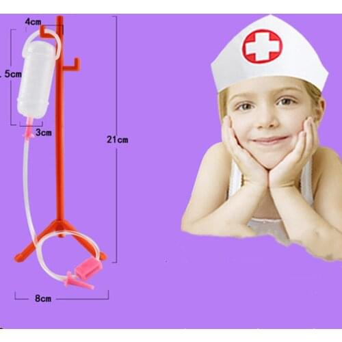 1 Set Role-playing Games Child Medical Kit With Hanging Bottle Simulation Hospital Pretend Play Doctor Play Set Toy For Children