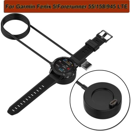 1m USB Charging Cable Cord Dock Charger For Garmin Fenix 5/5S/5X Plus 6/6S/6X Pro Charger For Forerunner 55 Forerunner 158 945