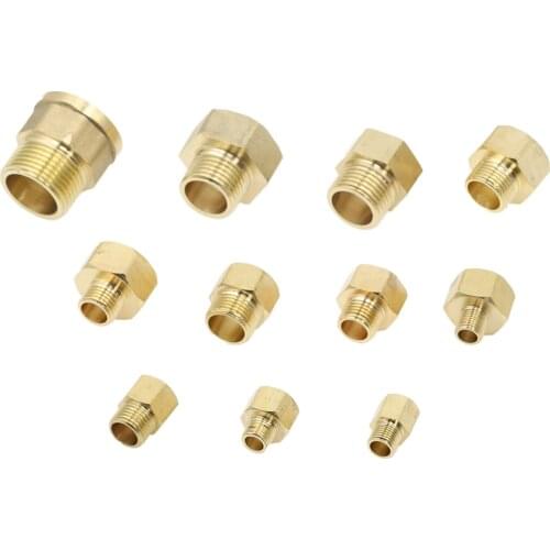 1pcs Copper M/F 1/8",1/4",3/8",1/2" 3/4" BSP Male to Female Threaded Brass Coupler Adapter Brass Pipe Fitting