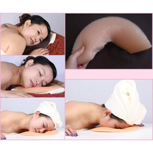1Pcs Soft Silicon Spa Pillow SPA Gel Face Pad Face Rest Overlay Silicone Massag Face Pillow Face Cradle Cushion Comfortable