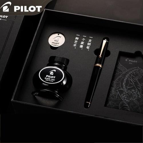 1Pcs Japanese Pilot FKK-1000R Classic 74 Custom Pen Advanced 14K Gold SM NIB Business Gift Signature Writing Gift Box