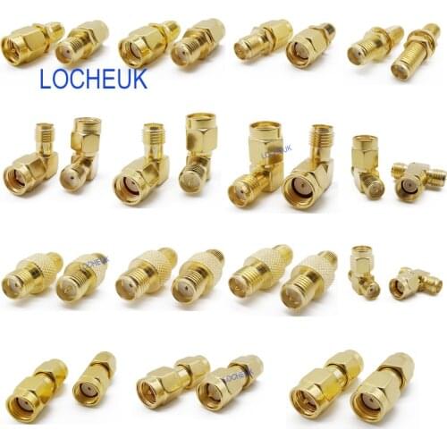 15Pcs SMA RF Coaxial Coax Connector Kits SMA Male Female Adaptor Converter For Radio WiFi Booster RF Coaxial Cable FPV Drone