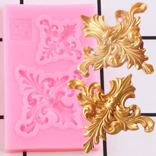 3D Flower Vine Lace Silicone Mold Leaves Cupcake Topper Fondant Cake Decorating Tools Candy Resin Clay Chocolate Gumpaste Molds