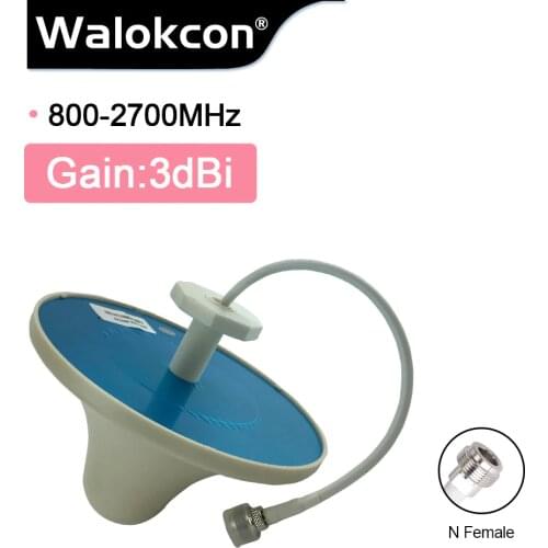 3dBi Indoor Indoor Ceiling Internal Moblie Phone Antenna 800-2700mhz Work For 2G GSM 3G DCS 4G LTE Signal Booster N Type