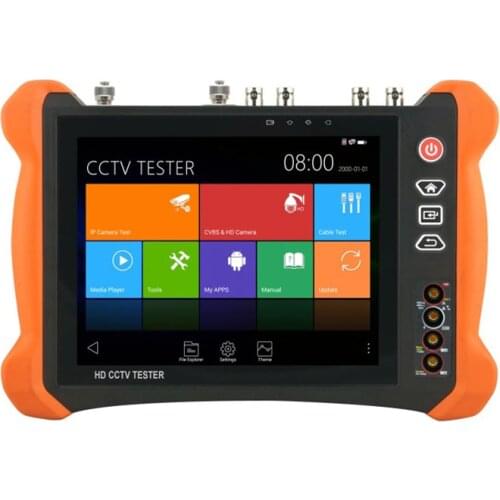 8" CCTV Tester Pro Digital Multimeter TDR cable Test HDMI I/O Analog/AHD/CVI/TVI/SDI/4K/H.265/H.264 IP Camera Tester X9-MOVTADHS