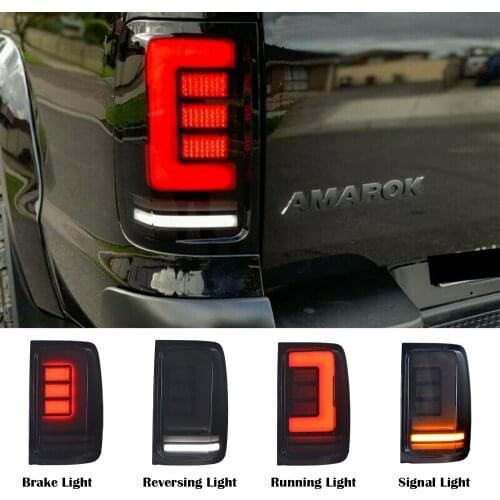 Auto Led Lamps For Vw Amarok V6 rear Lights With Turn Signal Storbe Reverse Lights Fit For Vw Amarok V6 lamp 2008-2020 Pickup
