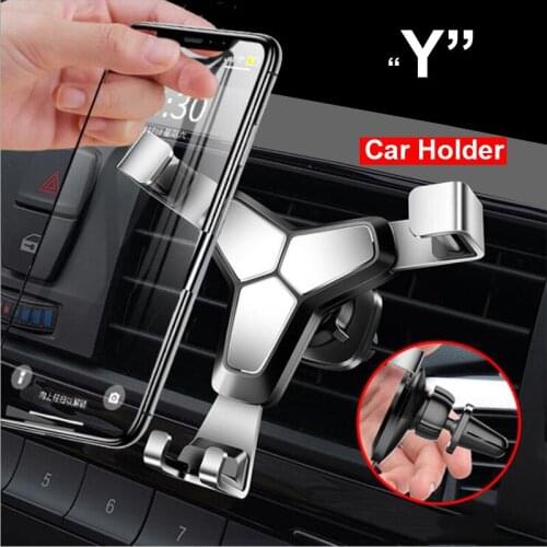 360° Ratation Car Phone Holder for Car Air Vent Phone Holder Stand for iPhone Samsung Metal Gravity Mobile Phone Holder