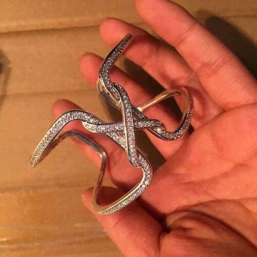 Queen Lotus 2019 Charms Cuff Bracelet Fashion Luxury AAA Cubic Zirconia Exquisite Bracelets For Women