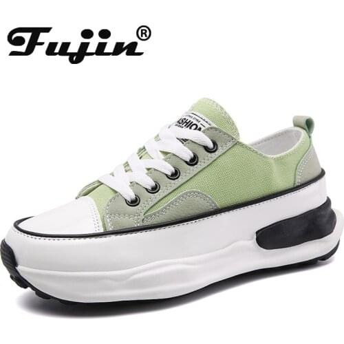 Fujin 2021 INS Za Zipper Platform Shoes Chunky Sneakers Thick Sole High Top Boots Botas De Mujer Casual Ankle Boots shoe woman