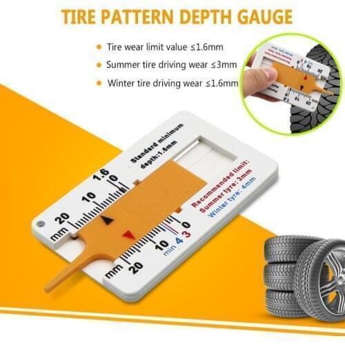 Auto Indicator Car Tyre Tread Depth Depthometer Gauge Caliper Motorcycle Trailer Tire Wheel Measure Tool Repair Inspection Tool