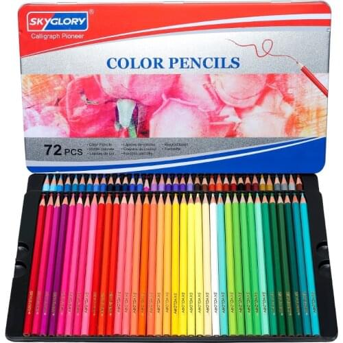 Oily Colored Pencil Fine Art Lapis de cor 72 cores Profissional Colored Pencils 72 Lapis Artist Crayons Sketch Pencils Wholesale
