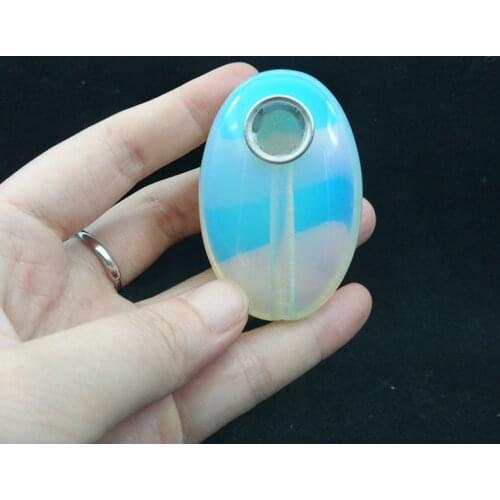 Natural Irregular bule turquoise crystal smoking pipe wands reiki healing gifts wholesale price
