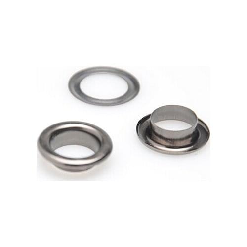 10 x 10mm Gunmetal Bag Eyelets 2/5 inch Purse Grommets with Washers DIY Rivets 1000pcs/lot