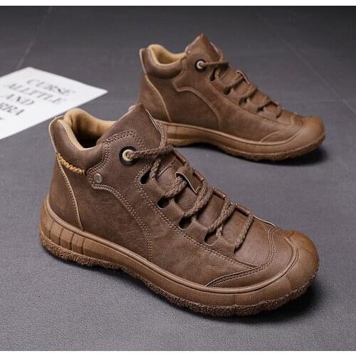 Mens BOOTS riding men zapatos Winter mens de for coturno mens ANKLE chelsea para dress MEN leather casuales boty Casual Sneaker