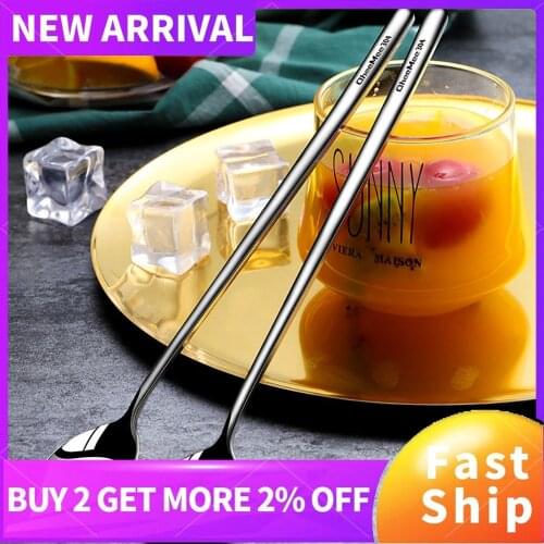 304 Stainless steel dinnerware set spoon tea spoon Dessert coffee ice cream spoons Kitchen accessories Bar tools new long