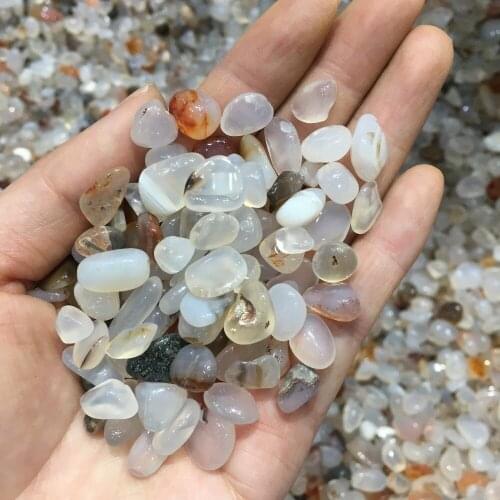 Natural Agate Quartz Crystal Gravel Tumbled Bulk Stone DIY Decoration