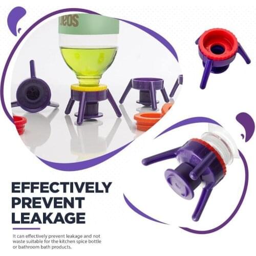 Toss It Bottle Cap Stand Kit Bottle Holder Useful Shampoo Bracket Leakproof Cover Flip-it Drops Squeezing Inverted Stand Cap