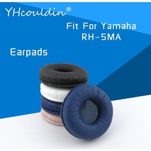 Earpads For Yamaha RH 5MA RH-5MA Headphone Accessaries Replacement Ear Cushions Wrinkled Leather Material