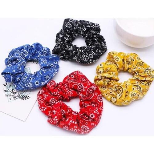 Fashion Women Elastic Hair Bandana Wholesale Scrunchies Ponytail Holder Haar Elastiekjes Hair Ties for Girls Accessories