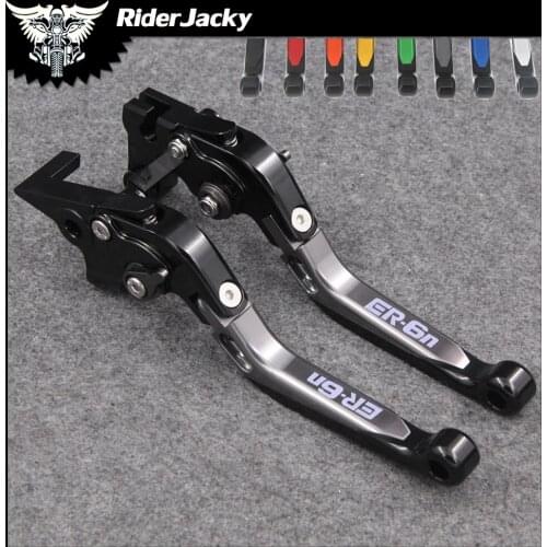 RiderJacky Folding Extendable Motorcycle Brakes Clutch Levers For Kawasaki ER6n ER 6n ER-6N/NINJA 650R/ER-6F 2006-2008 2007