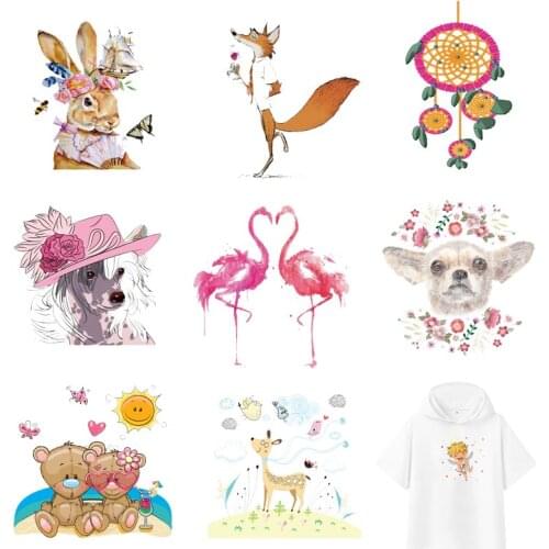 Iron-on Transfers for Clothing Patches Clorhing Stickers Stripe Dress Diy Cute Appliques Vinyle Adhesive Flex Fusible Transfer F
