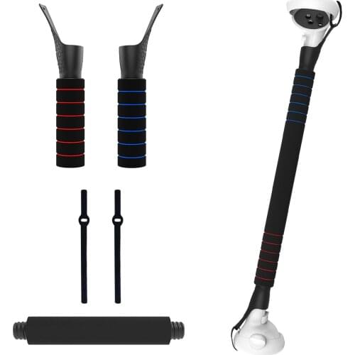 Dual Handles Extension Grips For Oculus Quest 2 Quest or Rift S VR Touch Controllers Playing Beat Saber Games Accessories
