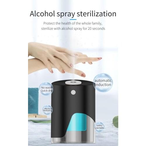 Home Air Humidifier 600ml Wireless USB Essential Diffuser Smart sensor Sprayer Automatic Touchless Hand Sanitizer S
