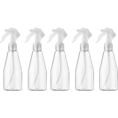 1/5Pcs 200ml Clear Empty Spray Bottle Refillable Hair Fine Mist Trigger Sprayer
