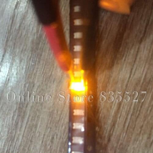 1000pcs/lot 3216 1206 yellow SMD lamp beads ultra bright LED light emitting diode leds highlight Luminous tube