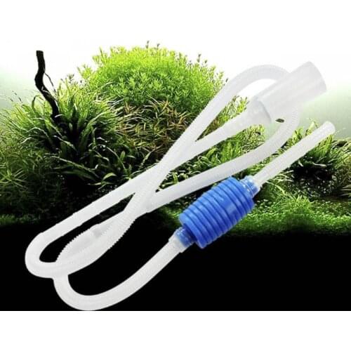 Aquarium Siphon Tube Fish Tank Cleaner Vacuum Pump Gravel Cleaner Sand Trap Filter Water Exchange Tool Suction Pipe Tube