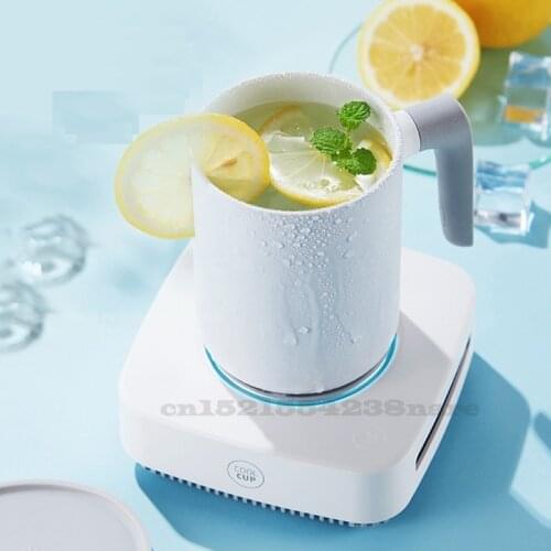 Quick Refrigeration Cup Household Smart Heating Cooling Vacuum Cup Heating and Cooling Constant Temperature Creative Ceramic Cup