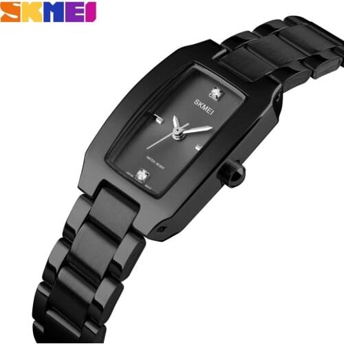 SKMEI Fashion Quartz Ladies Watch Luxury Stainless Steel Women Bracelet Watch Waterproof Brand Women Watches Relogio Feminino