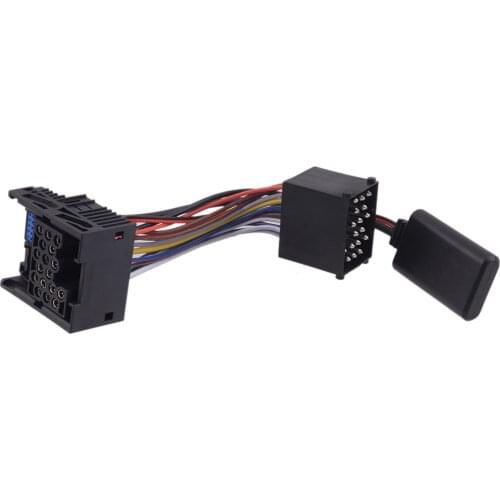 Black 5-12V 10Pin Bluetooth AUX Audio Radio Lossless Cable Adapter Fit For BMW 3 E46