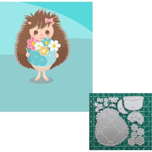 Girl Doll hedgehog Metal Cutting Dies Stencils for DIY Scrapbooking Album Stamp Paper Card Embossing New 2019 Die Cut