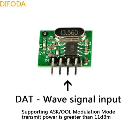 DIFODA433 MHz Superheterodyne RF Transmitter Encoding Module 433Mhz Wireless Remote Control Garage Door For UHF ASK