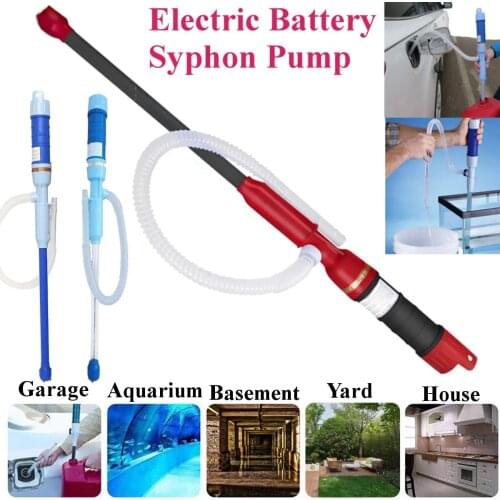 Electric Syphon Battery Power Water Pump Liquid Gas Fuel Oil Transfer Battery Power