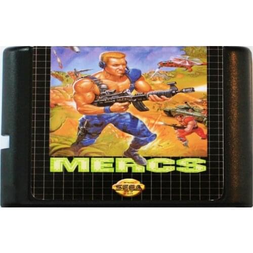 Mercs 16 bit MD Game Card For Sega Mega Drive For SEGA Genesis