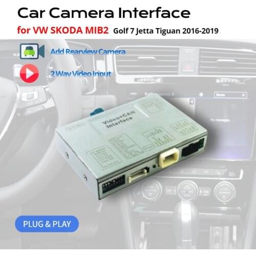 Exploter Camera Video Interface for VW Skoda MIB2 Radio System Golf Passat Touareg Tiguan Jetta 2016 2017 2018 2019