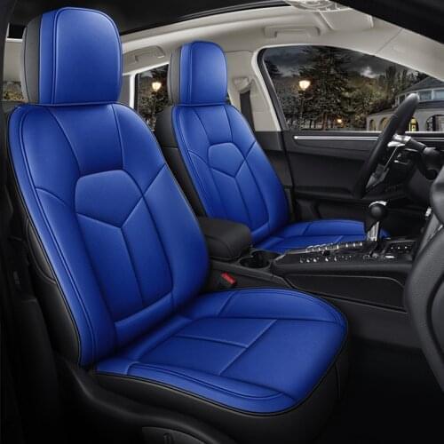Custom leather car seat cover only 2 pc front seat for porsche boxster cayenne cayman macan panamera car accessories