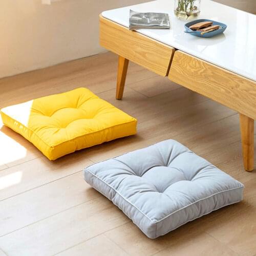 Square Pouf Tatami Cushion Pillow Floor Cushions Seat Pillow Pad Throw Pillow Cushion Decorative Car Sofa Cushion 45x45cm Home